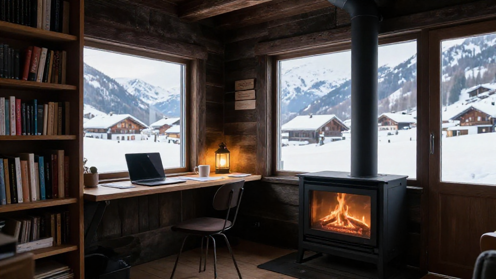 Writing Nook Freestanding Bookshelves Variant 1