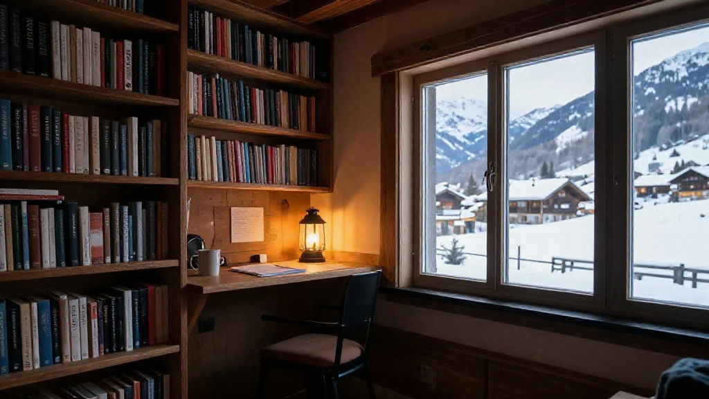 Writing Nook Bookshelves Variant 1