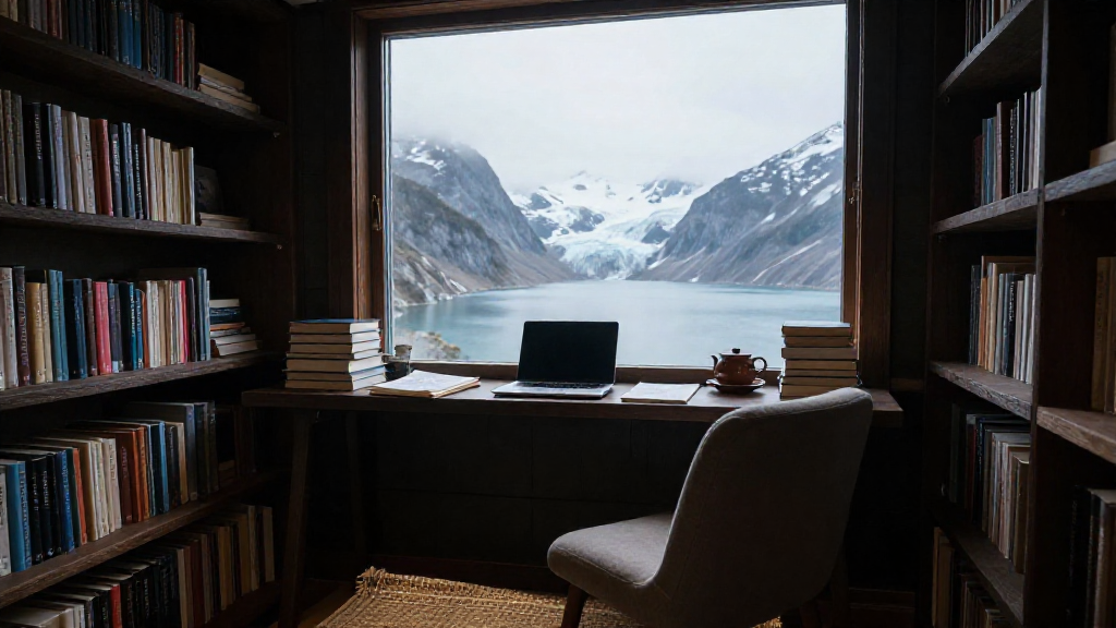 Glacial Lake Library Nook Variant 1