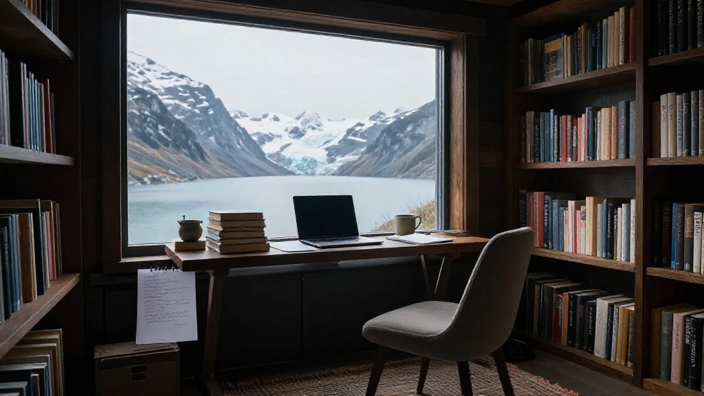 Glacial Lake Library Nook Variant 2