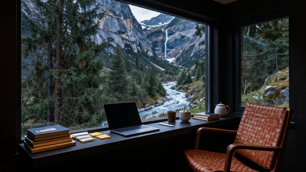 Waterfall Valley Laptop Lounge Variant 2