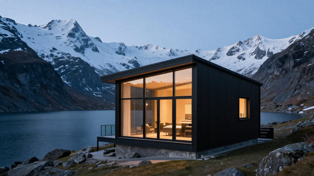 Alpine Lakeside House Variant 1