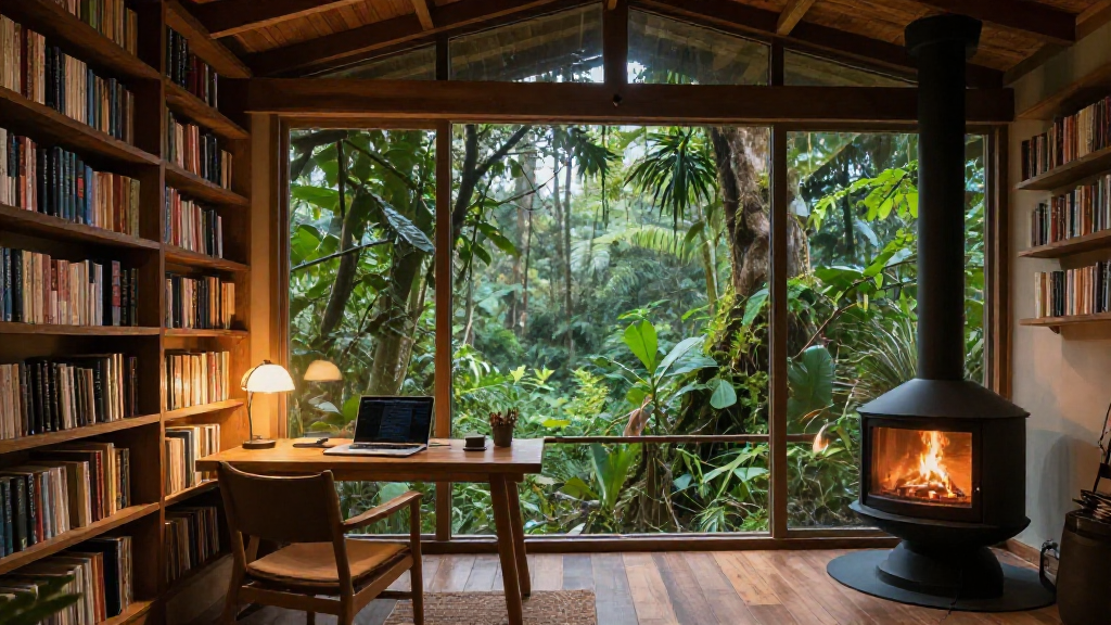 Jungle Loft Freestanding Workspace Variant 1