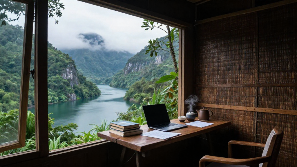 Cliffside Lake Tea Study Variant 4