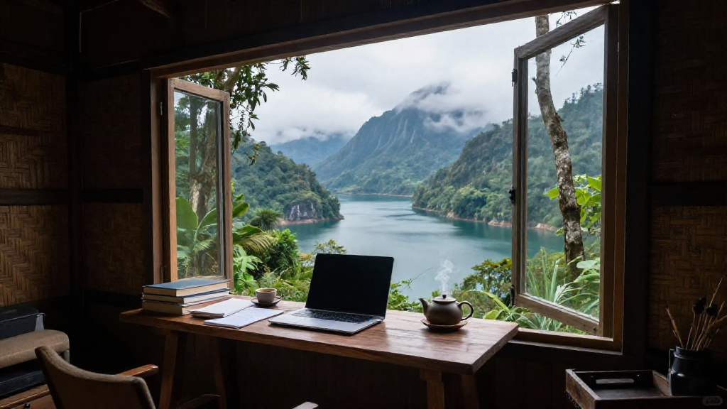 Cliffside Lake Tea Study Variant 5