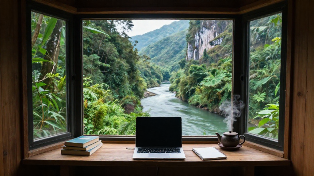 Emerald River Writing Nook Variant 4