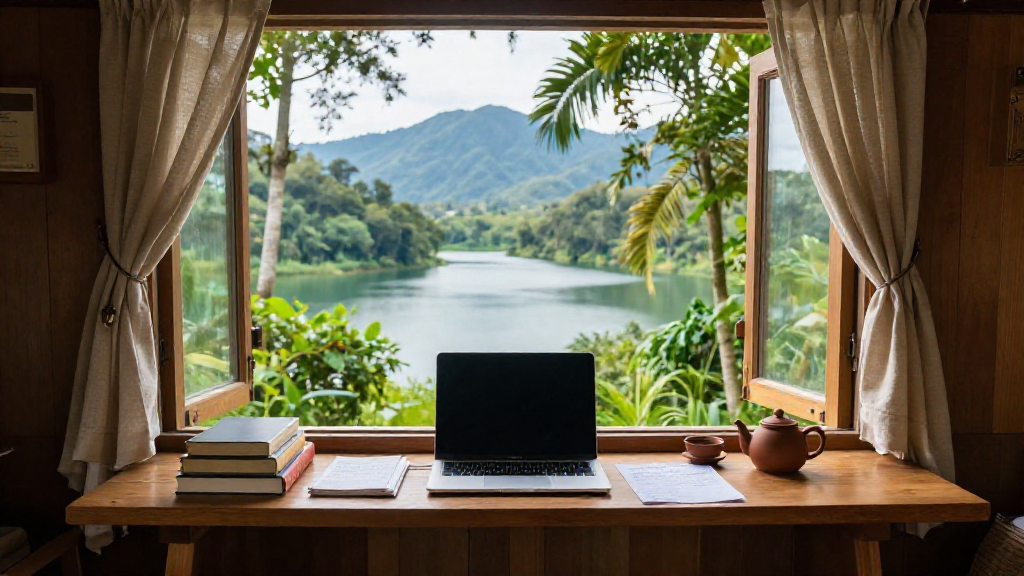 Lakeside Canopy Workspace Variant 4