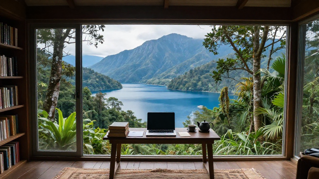 Rainforest Ridge Lake Library Variant 1