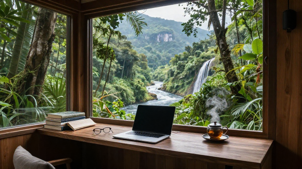 Waterfall Valley Tea Workspace Variant 1