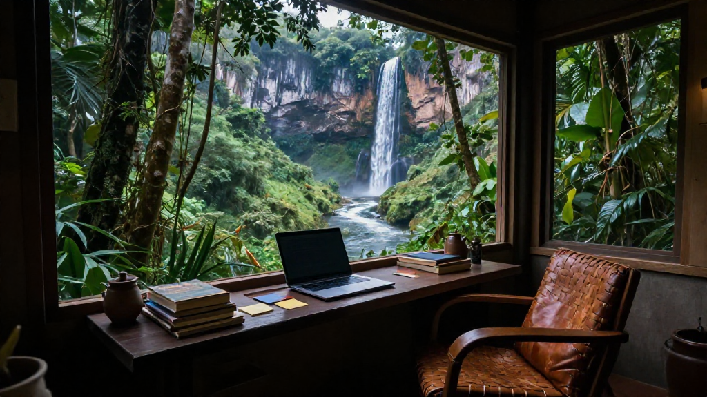 Waterfall Valley Laptop Lounge Variant 1